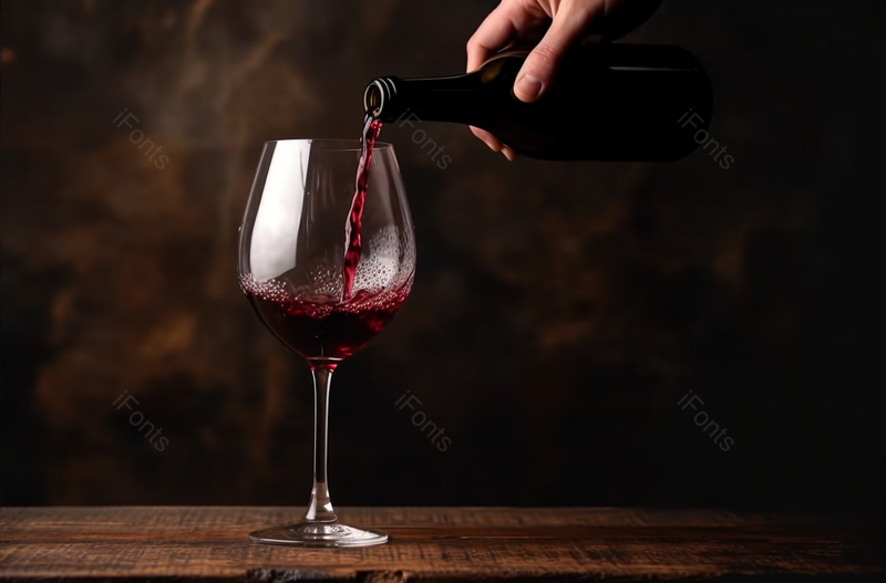 用手将酒倒在桌上的玻璃杯里葡萄酒高级西餐美味酿造,高清,摄影图,摄影图片,图片大全,摄影图免费下载